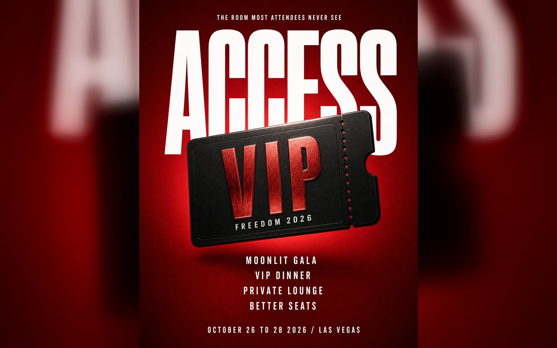 Event ticket ad designed by Vampire Teeth